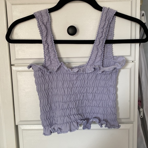 NWT Anthropologie seamless, smocked, square neck tank L/XL - Picture 4 of 5
